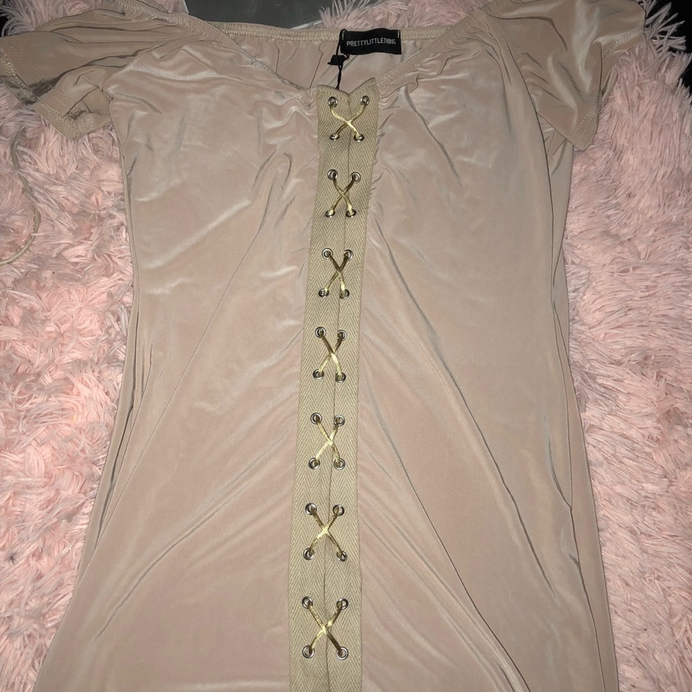 Pretty little thing lace up dress